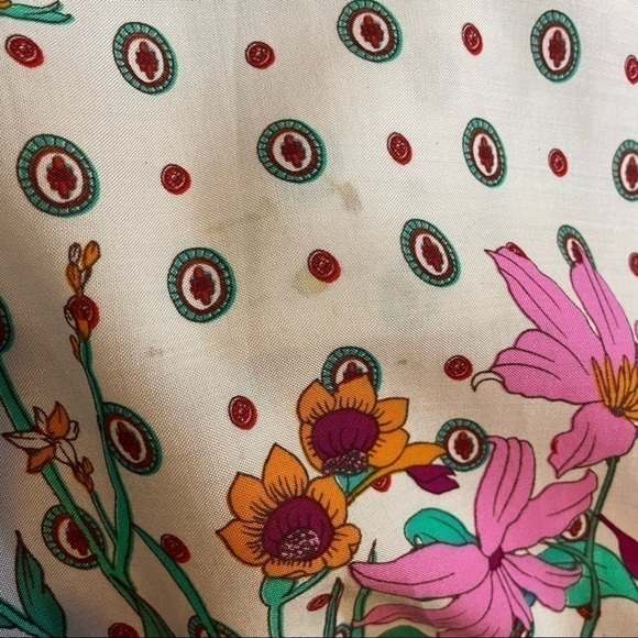 Paper Heart Tunic Dress Size 14 Floral High Low Hem Drawstring Waist - Picture 6 of 6